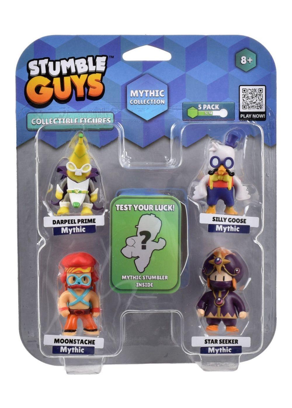 Pack De 5 Figuras 5 Cms Stumble Guys Mythic - Darkpeel Prime-2