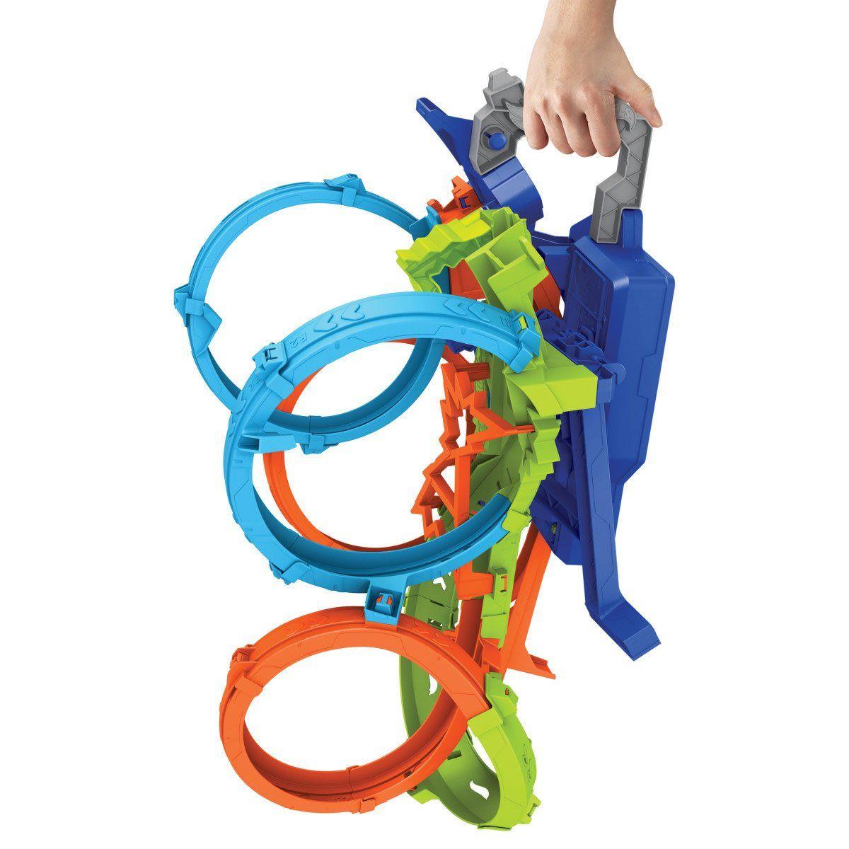 HOT WHEELS PISTA JUGUETE VUELTAS Y CHOQUES DESAFIANTES-1