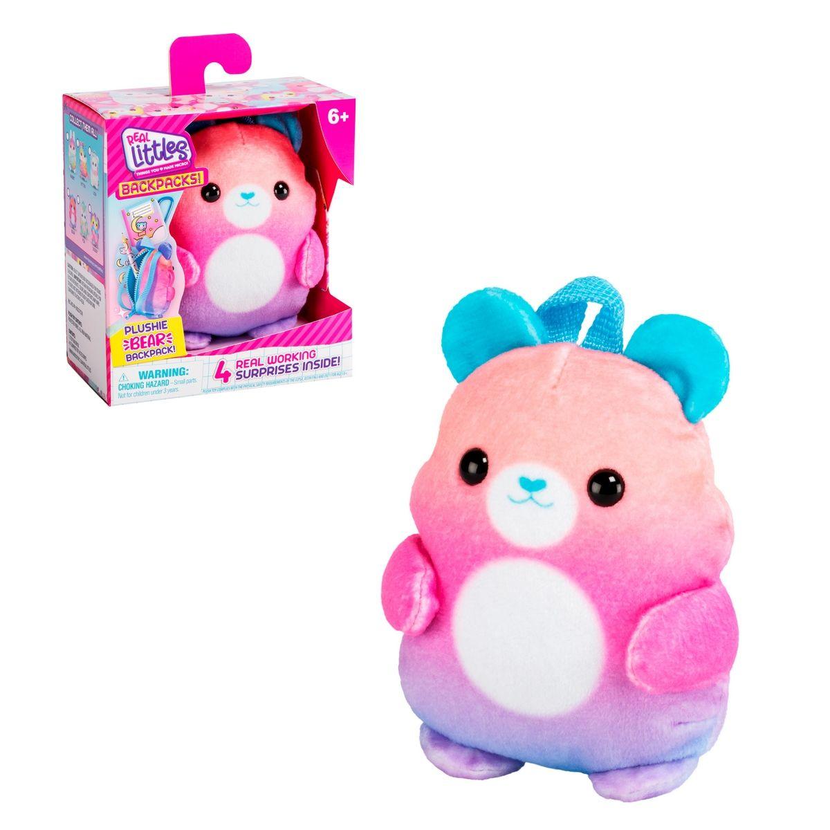 Mochila Peluche Con Accesorios Real Littles - Bear-0