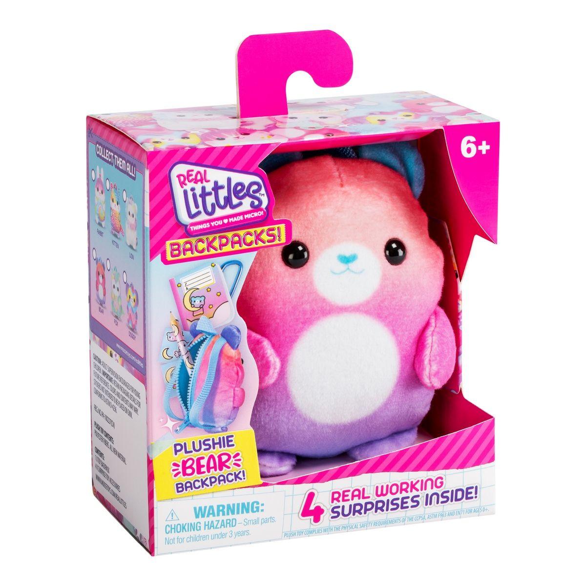 Mochila Peluche Con Accesorios Real Littles - Bear-2