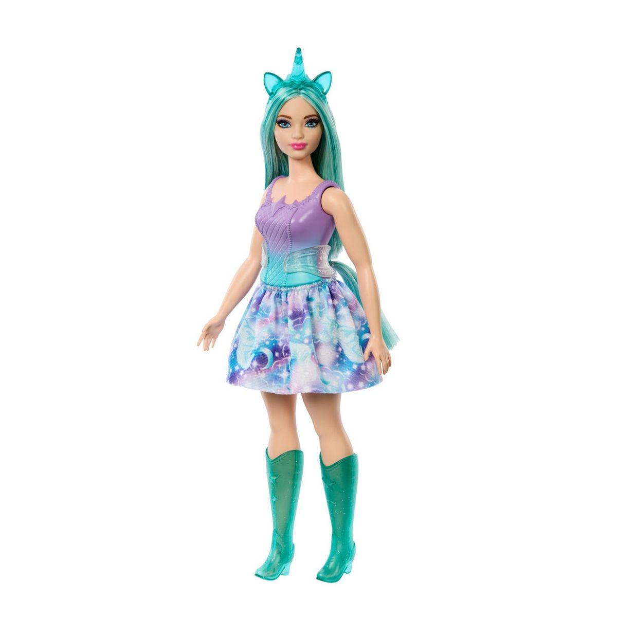 BARBIE FANTASIA A MUÑECA UNICORNIO - FALDA MORADA UNICORNIO-1