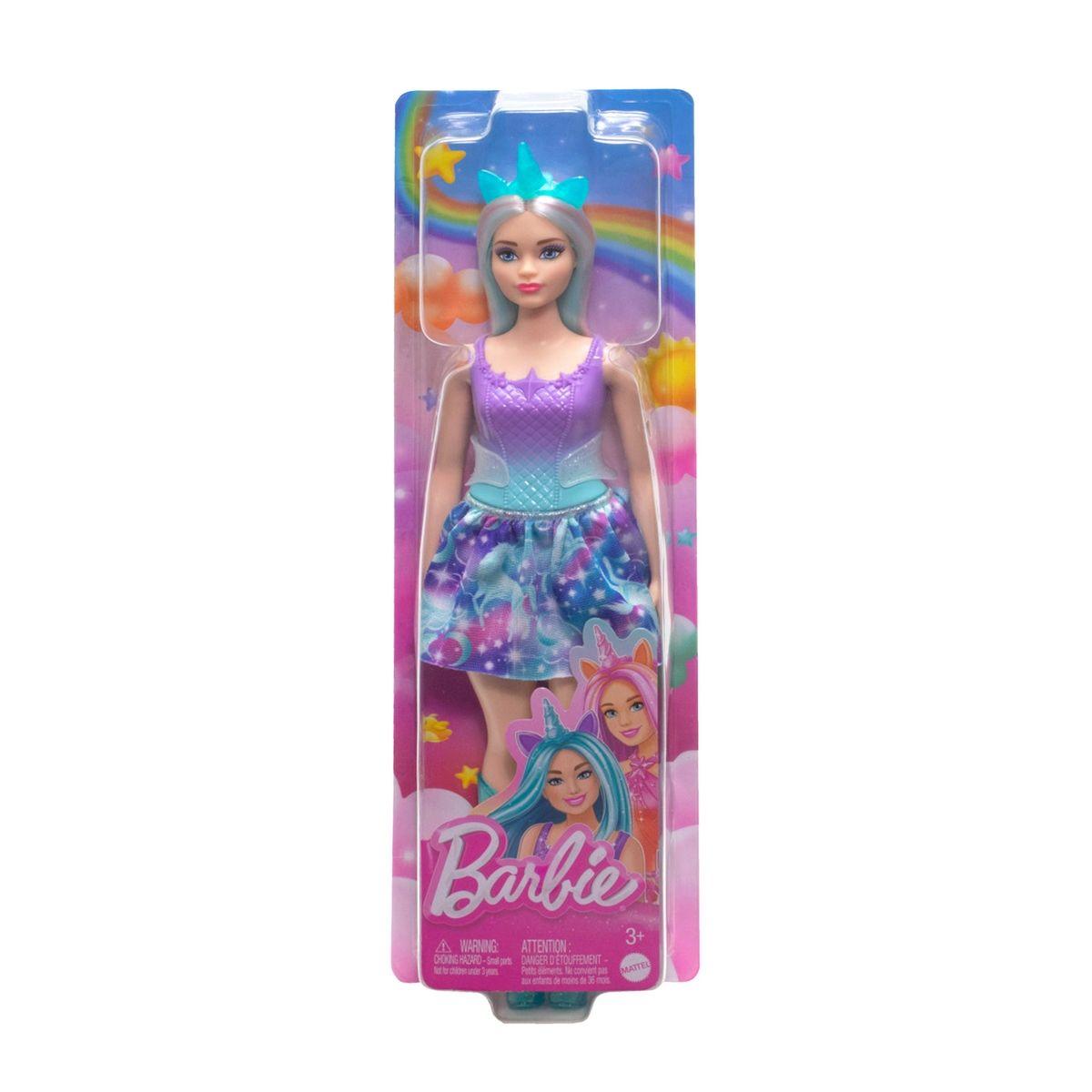 BARBIE FANTASIA A MUÑECA UNICORNIO - FALDA MORADA UNICORNIO-2