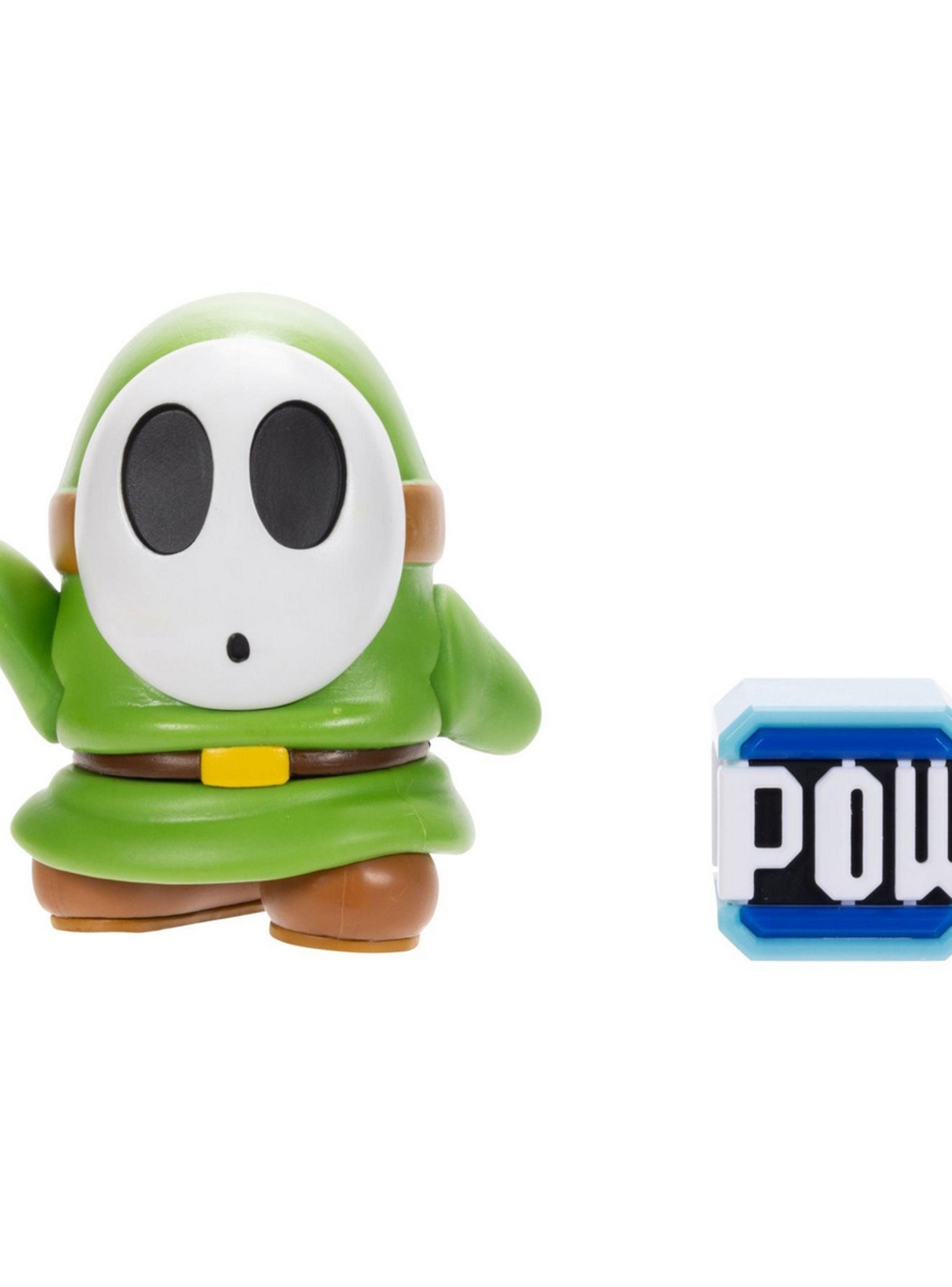 Figura NINTENDO Shy Guy verde colección Super Mario-0