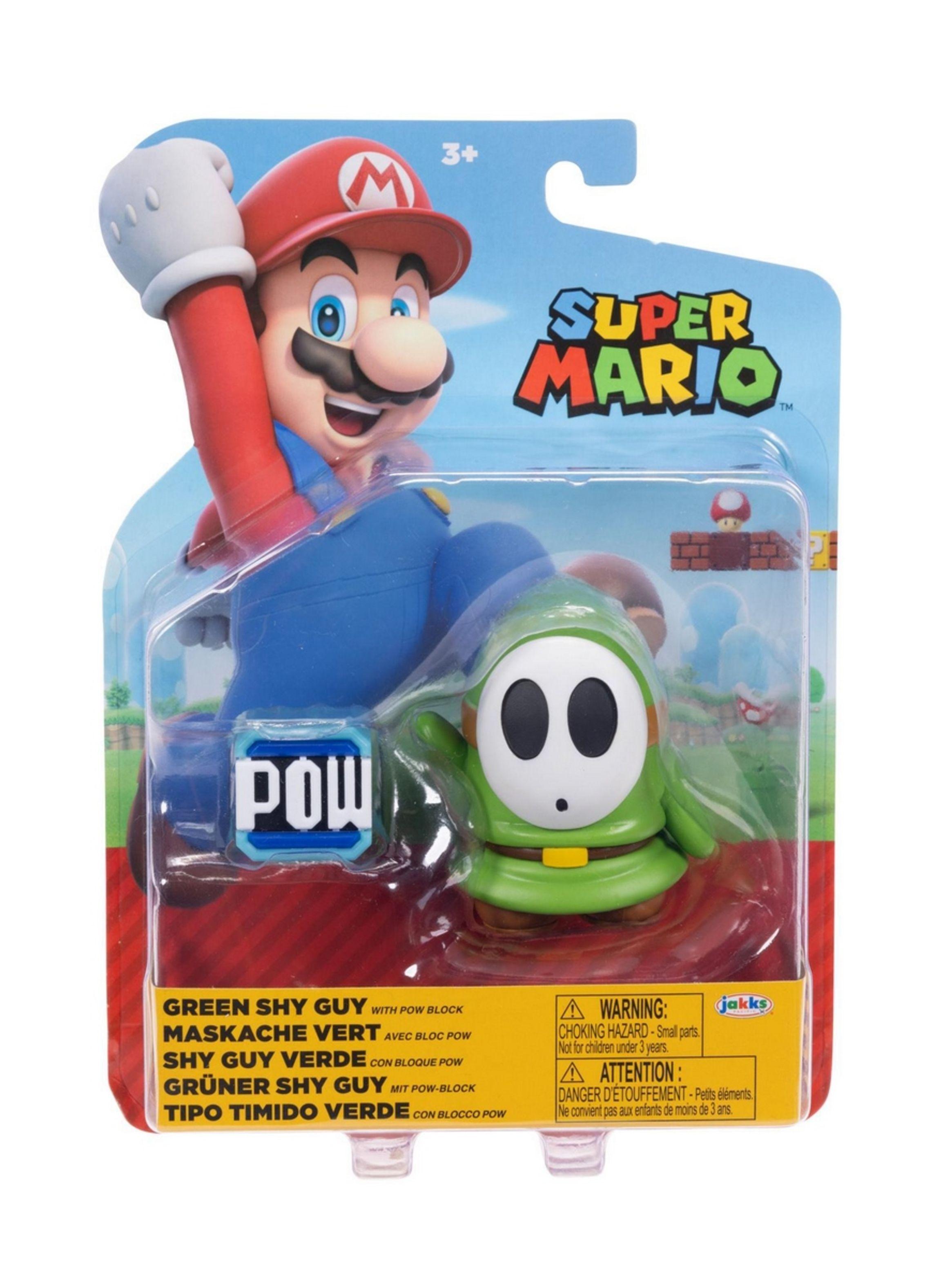 Figura NINTENDO Shy Guy verde colección Super Mario-1