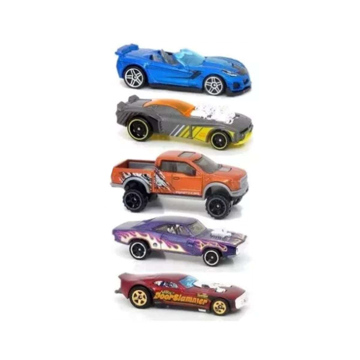 Pack 5 Autos Basicos Hotwheels - Hw Horsepower-1