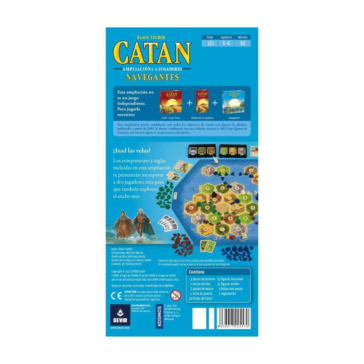 Catan Navegantes De Catan Expansion 5-6 Jugadores-3