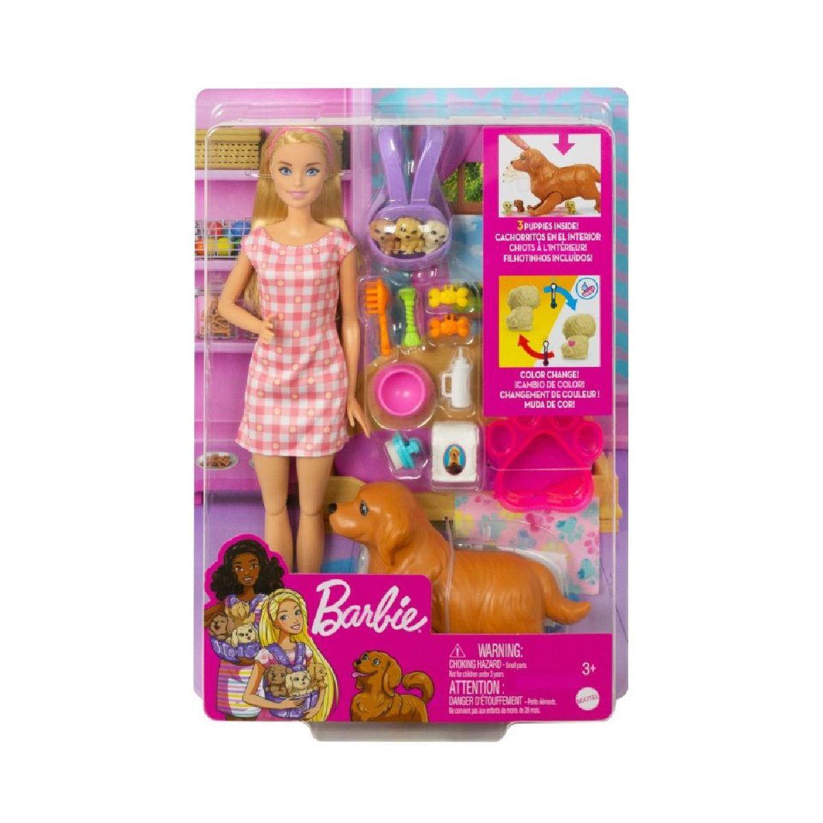 Muñeca Barbie cachorros recién nacidos para bebé-6