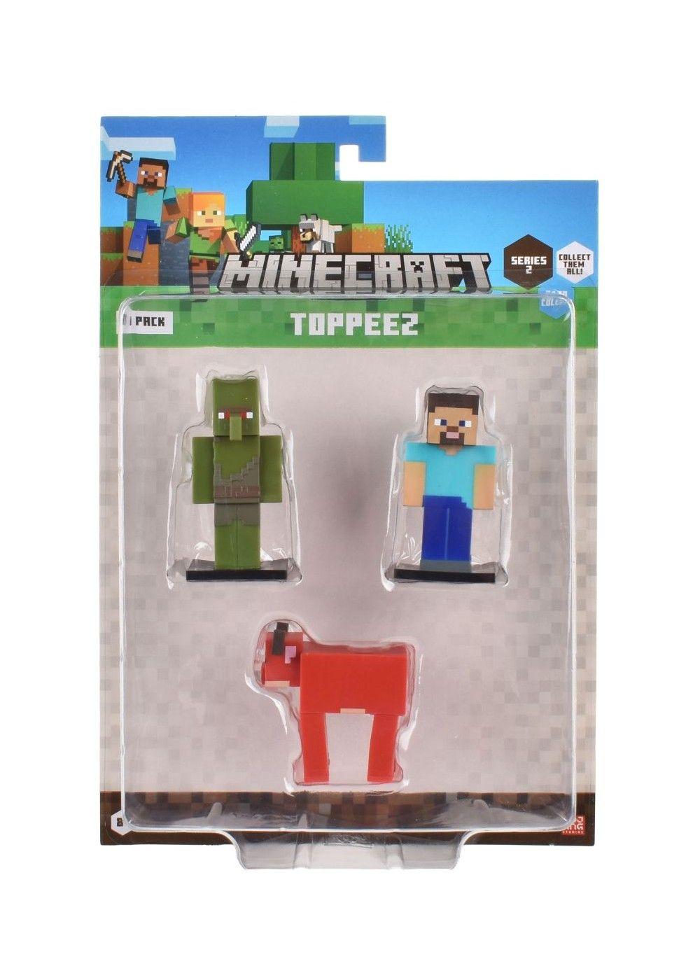 Set 3 Figuras 6 Cms Toppeez Minecraft - Steve-1