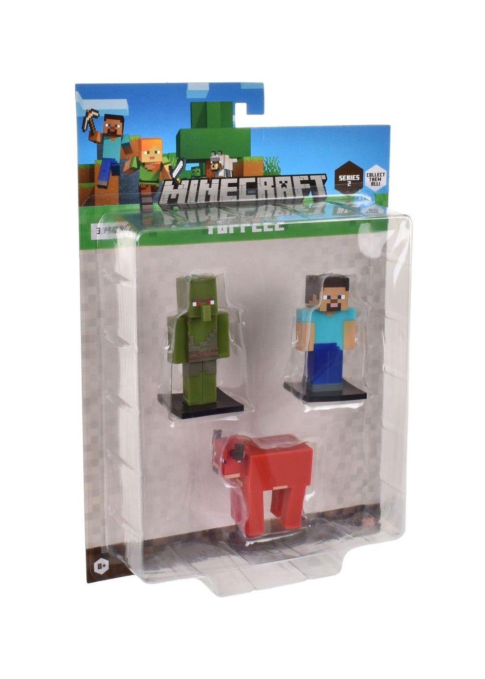 Set 3 Figuras 6 Cms Toppeez Minecraft - Steve-2