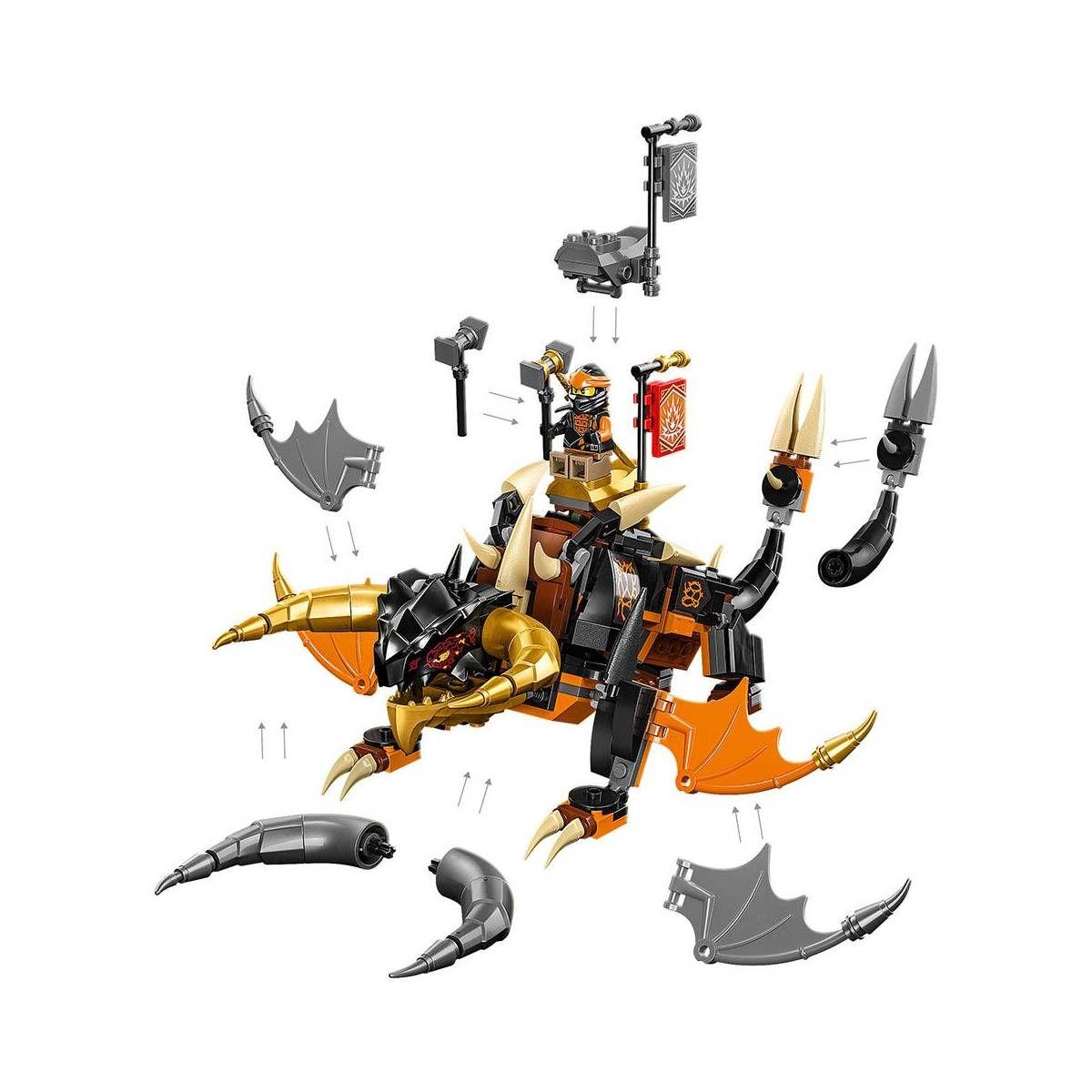 DRAGÓN DE TIERRA EVO DE COLE LEGO NINJAGO-8