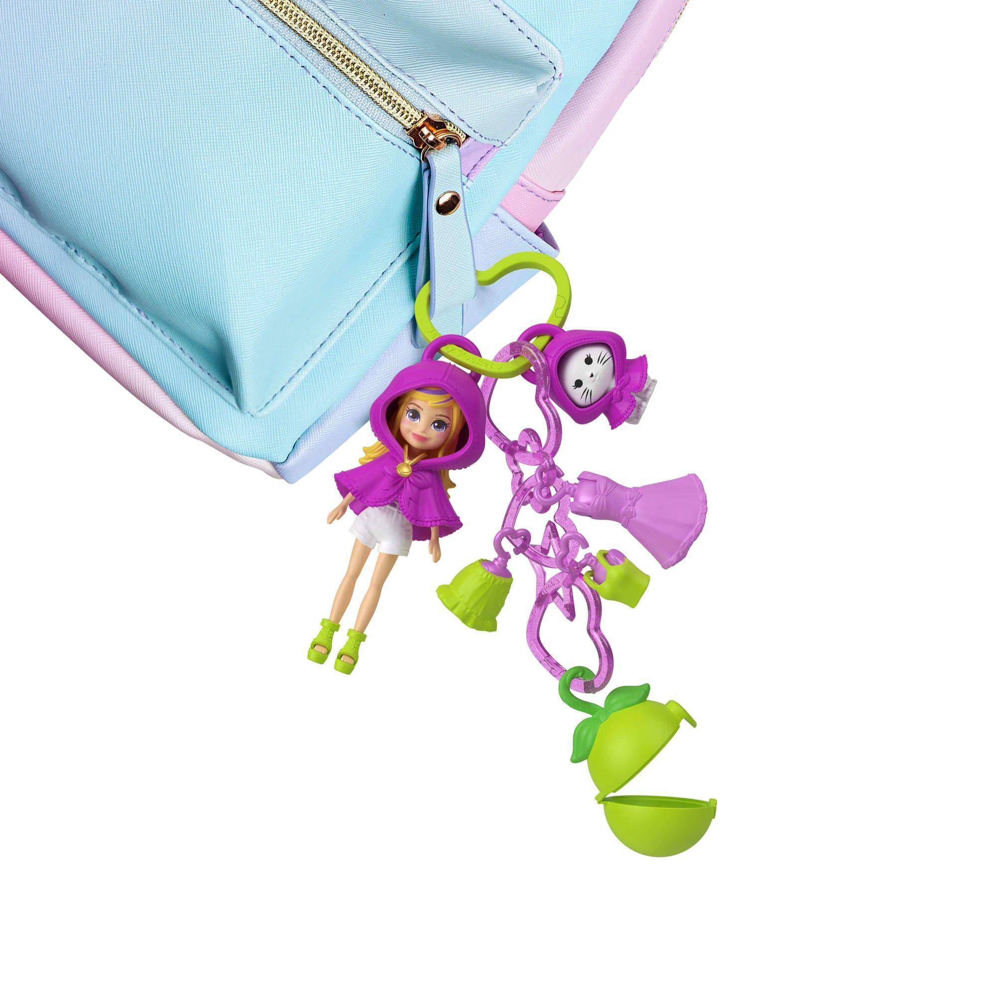 POLLY POCKET LLAVERO FASHION CHARMS - KIT DE LLAVERO MORADO-3