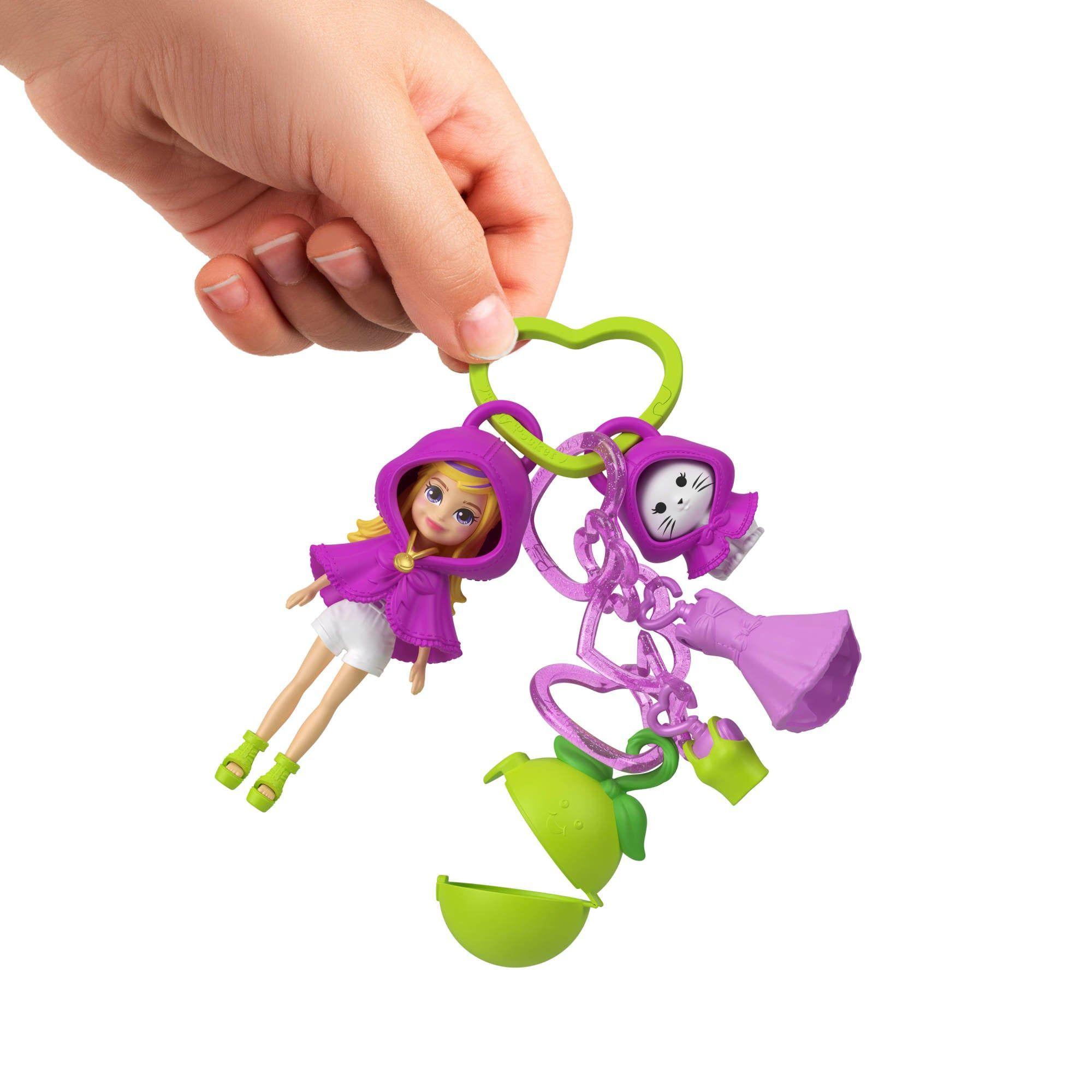 POLLY POCKET LLAVERO FASHION CHARMS - KIT DE LLAVERO MORADO-4