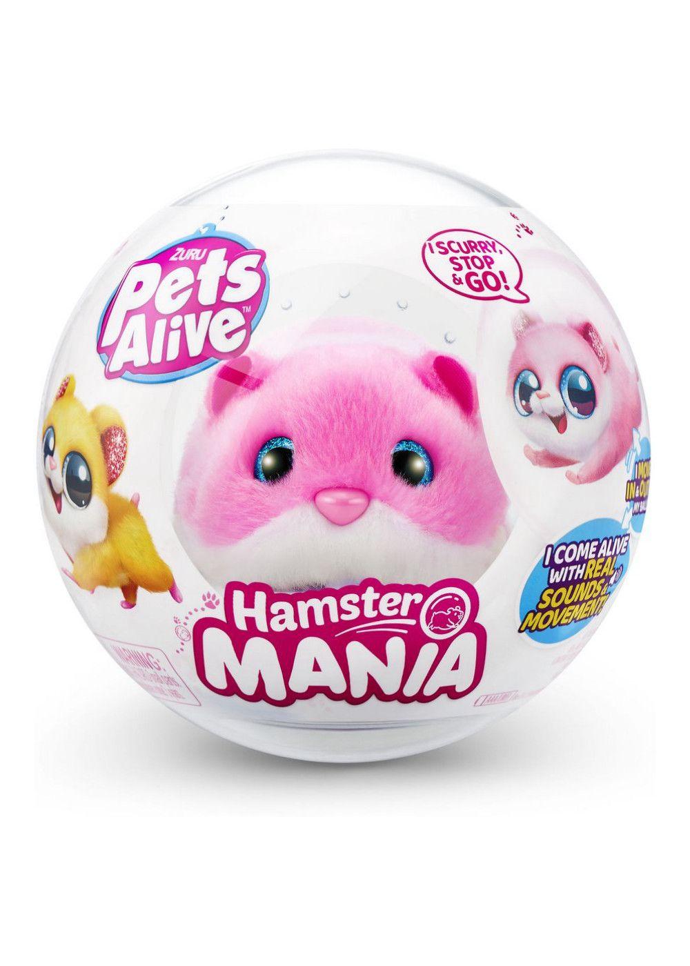 HAMSTER CAMINADOR EN BOLA PETS ALIVE ZURU - ROSADO-2