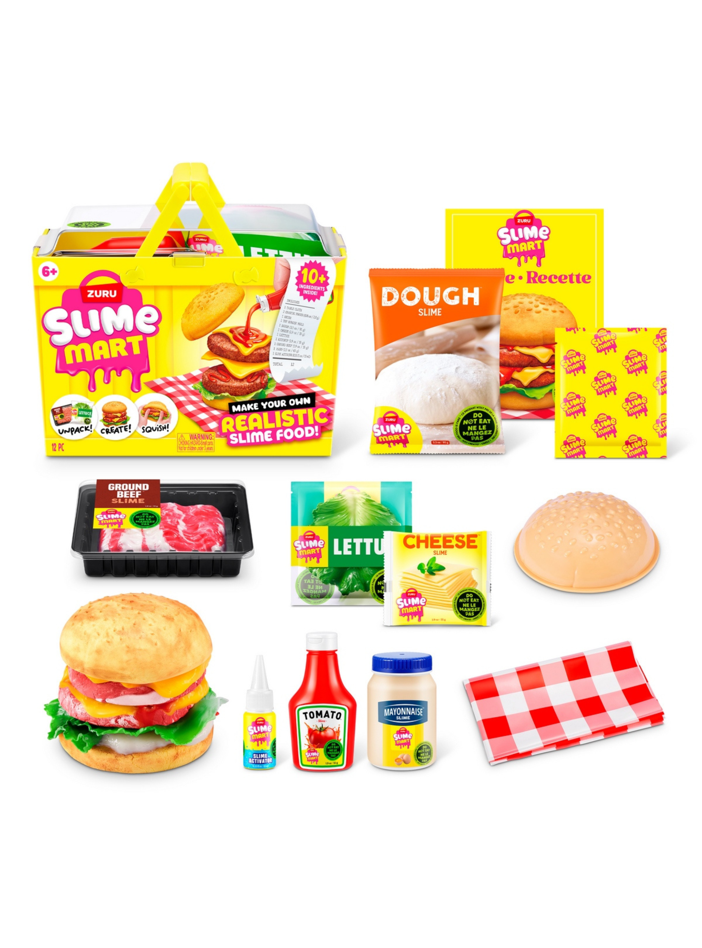 Canasto De Compra Slime Mart De Zuru - Hamburguesa-3