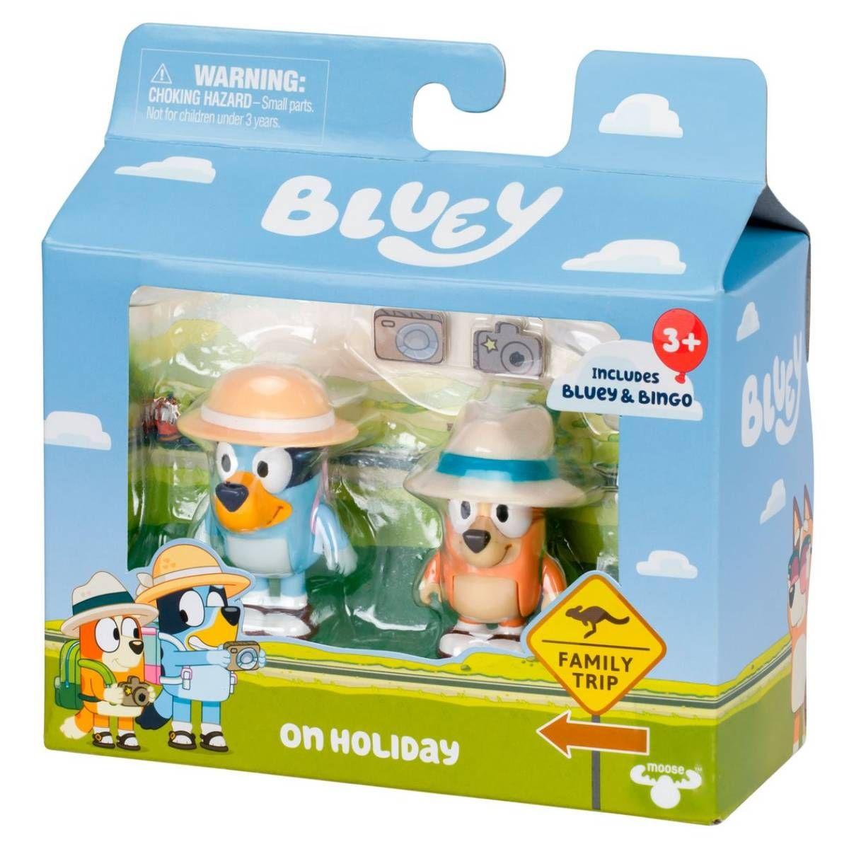 BLUEY PACK 2 FIGURAS PERSONAJES - VACACIONES-2