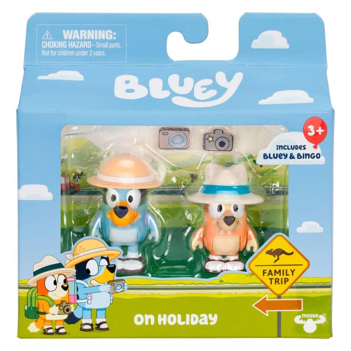BLUEY PACK 2 FIGURAS PERSONAJES - VACACIONES-3