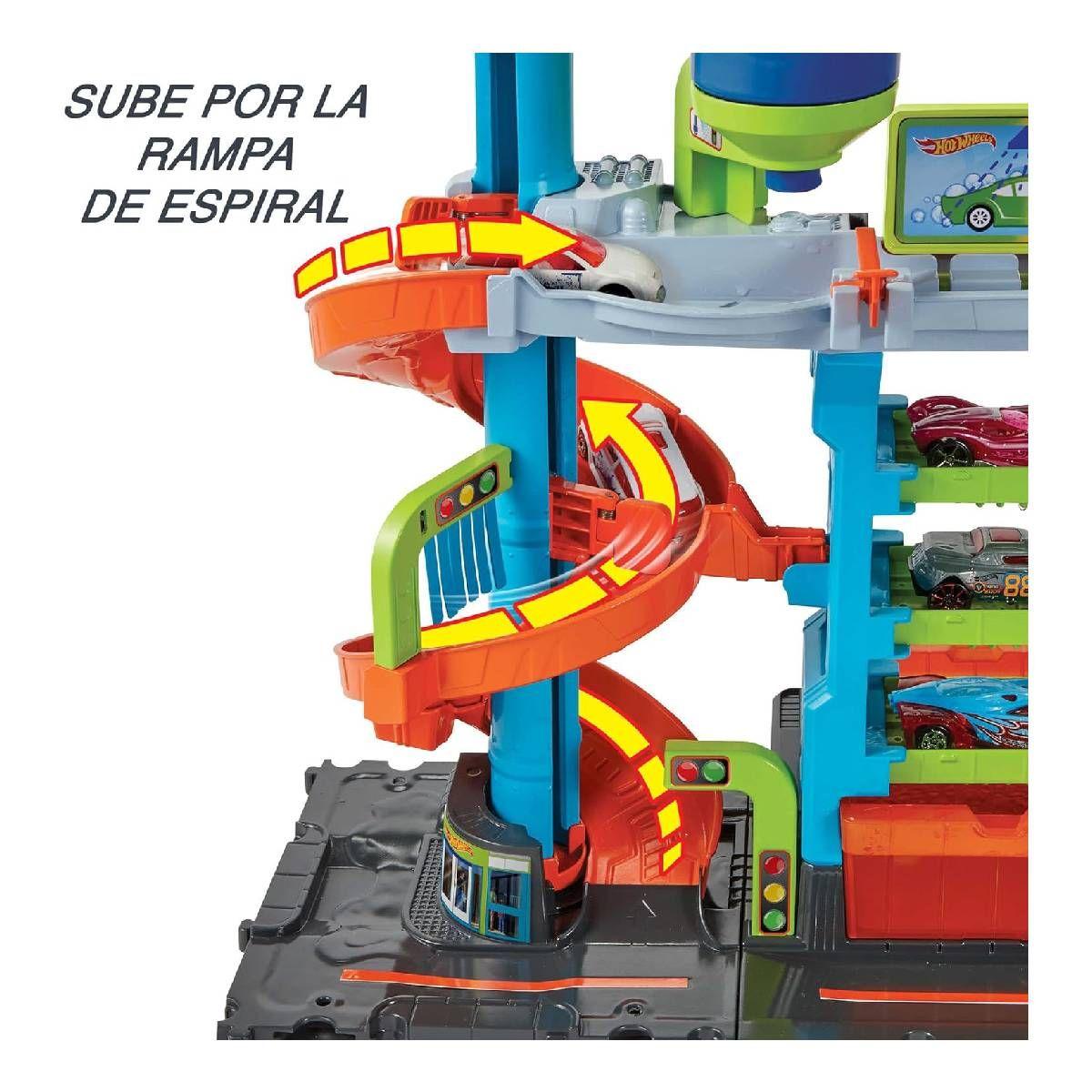 HOT WHEELS CITY AUTOLAVADO MEGA TORRE-3
