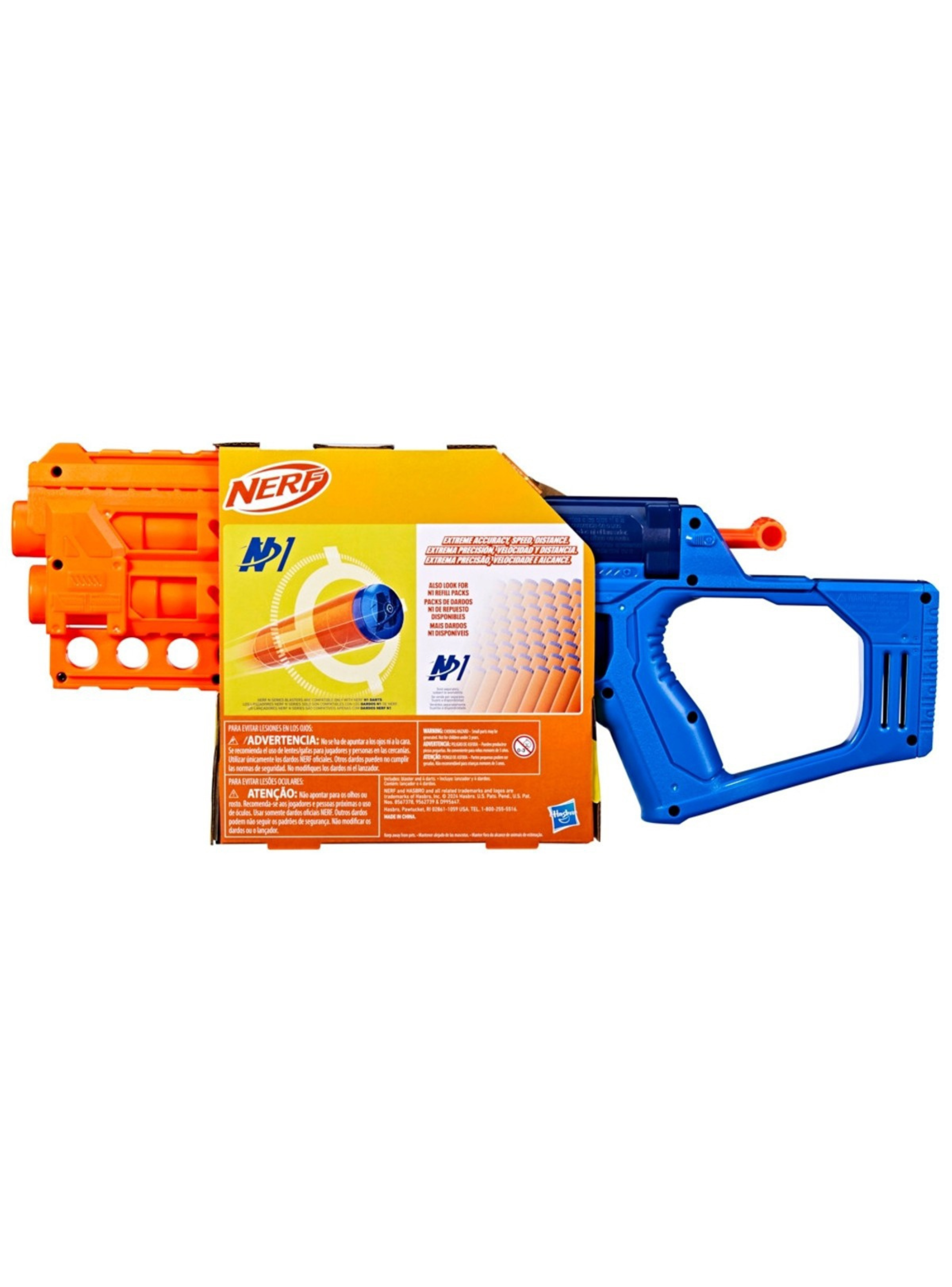 Lanzador nerf n series topbreaker 4 dardos-2
