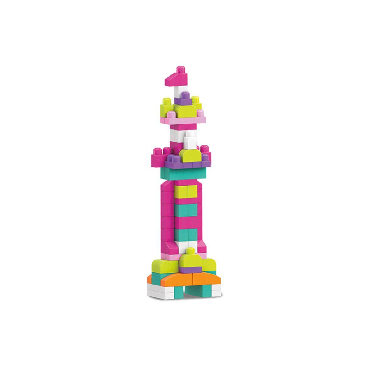 Mega Block Gran Bolsa Rosa Para Construir-2