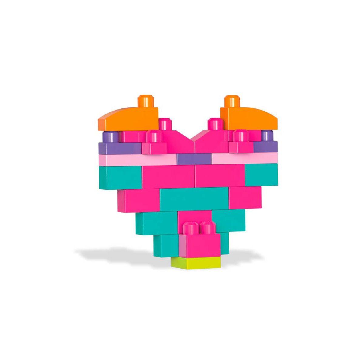 Mega Block Gran Bolsa Rosa Para Construir-4