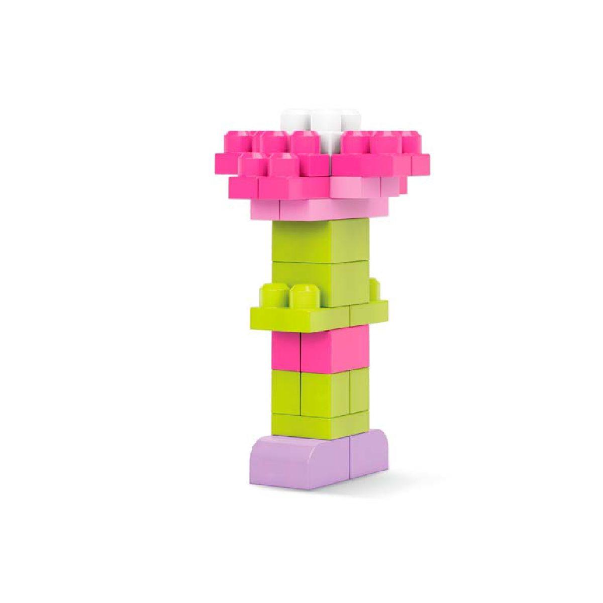 Mega Block Gran Bolsa Rosa Para Construir-6