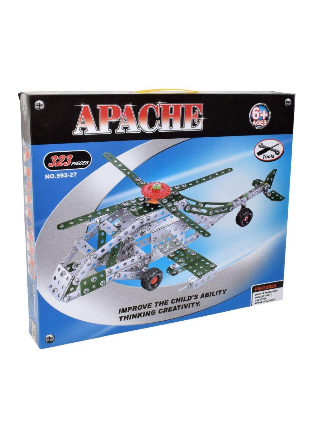 Helicoptero Mecano Apache 323 Piezas-0