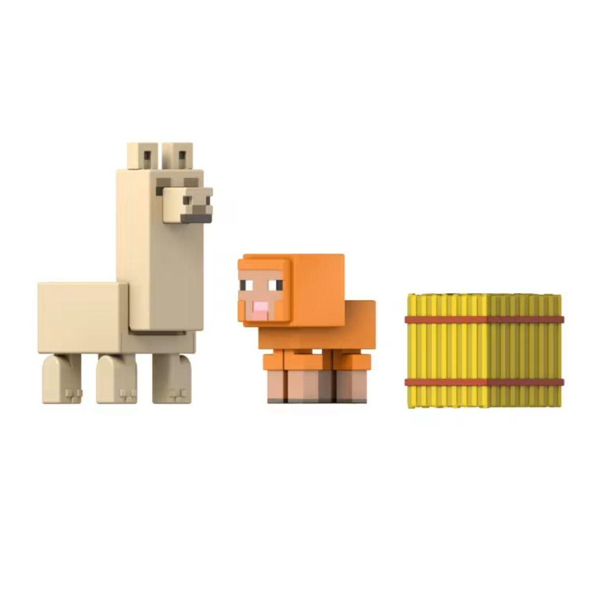 MINECRAFT DE 8CM CON CRAFTING - PACK DE ANIMALES BEBE-0