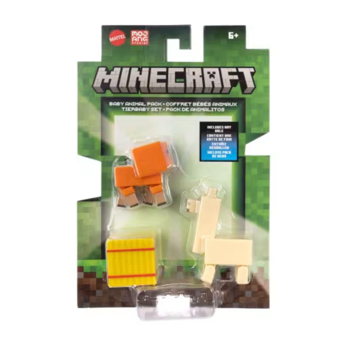 MINECRAFT DE 8CM CON CRAFTING - PACK DE ANIMALES BEBE-2
