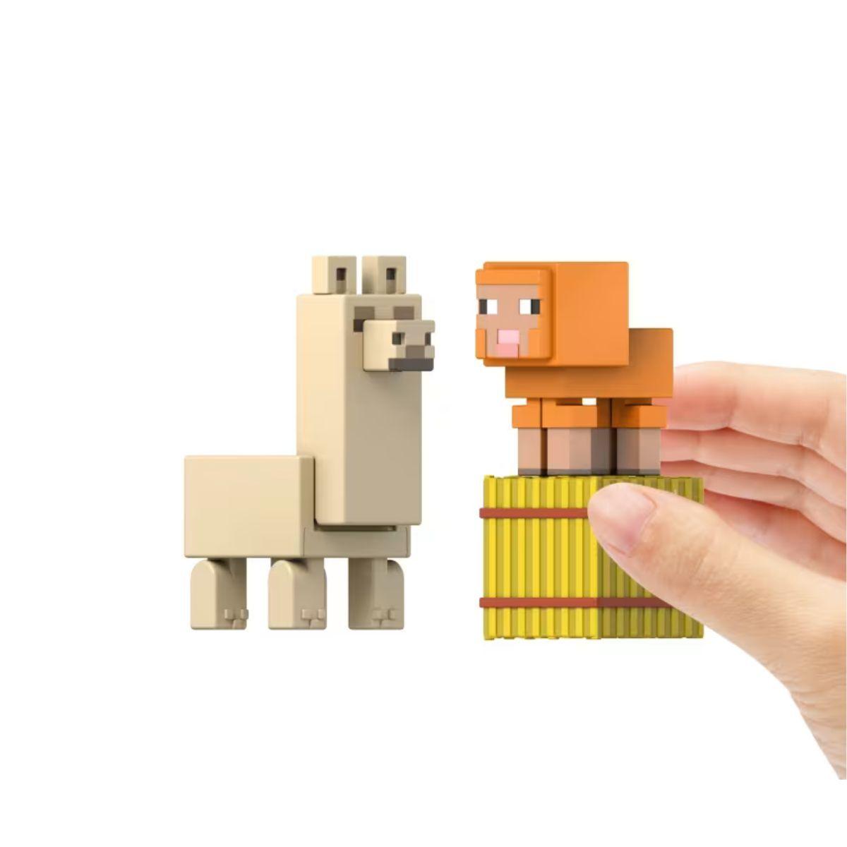 MINECRAFT DE 8CM CON CRAFTING - PACK DE ANIMALES BEBE-4