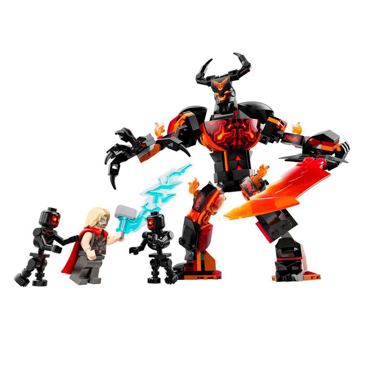 LEGO SUPER HEROES MARVEL THOR VS FIGURA DE SURTUR-0