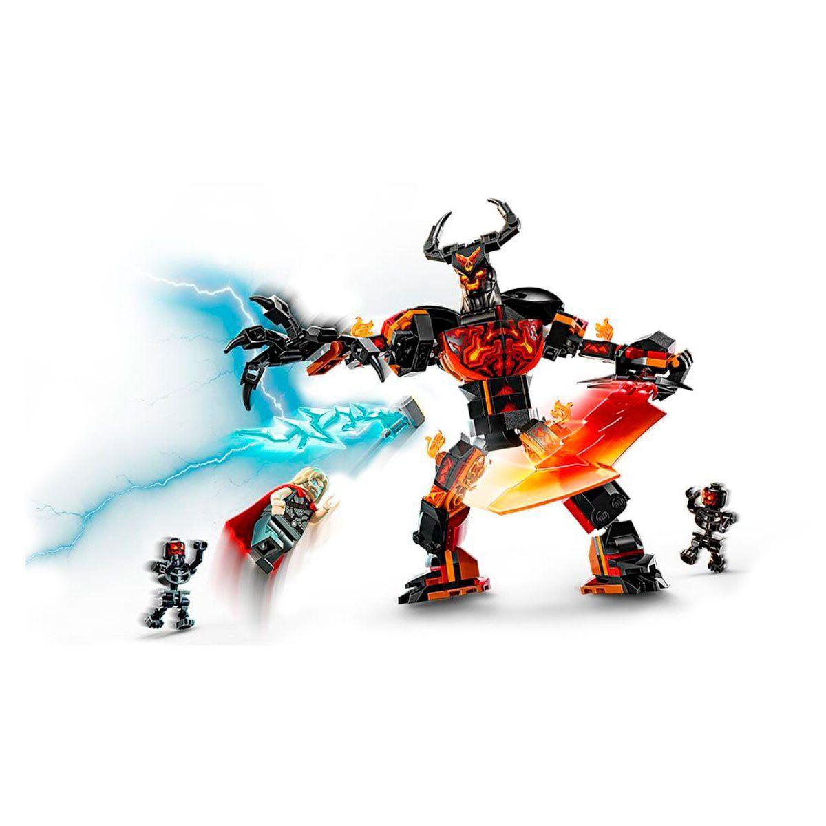 LEGO SUPER HEROES MARVEL THOR VS FIGURA DE SURTUR-1