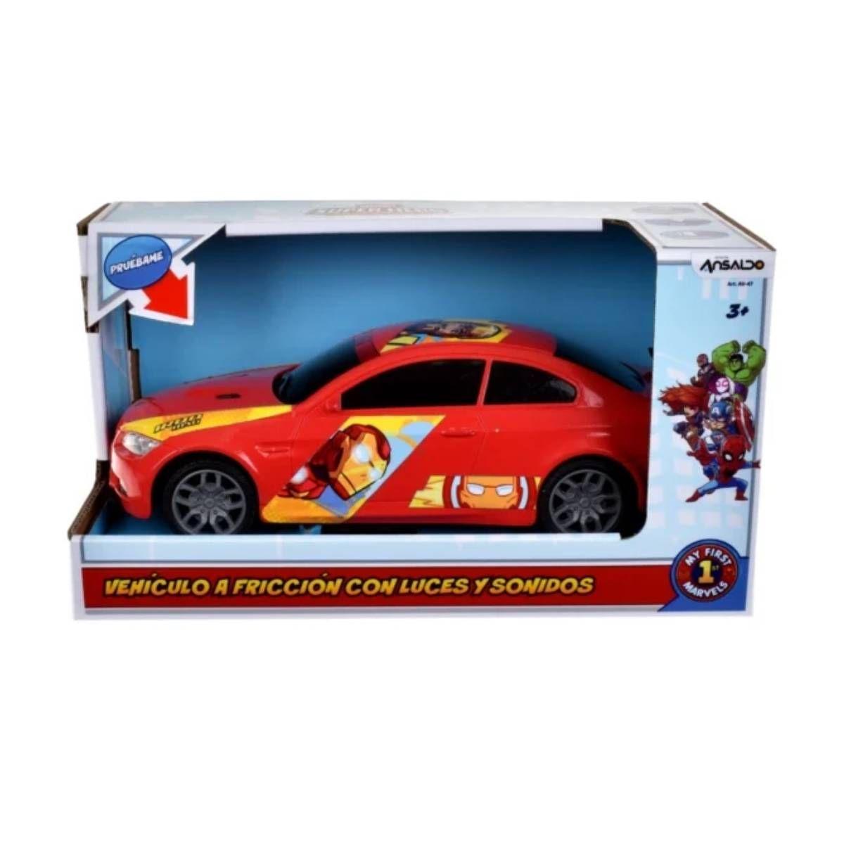 Auto A Fricción 26 Cm Con Luces Y Sonido Avengers - Iron Man-2