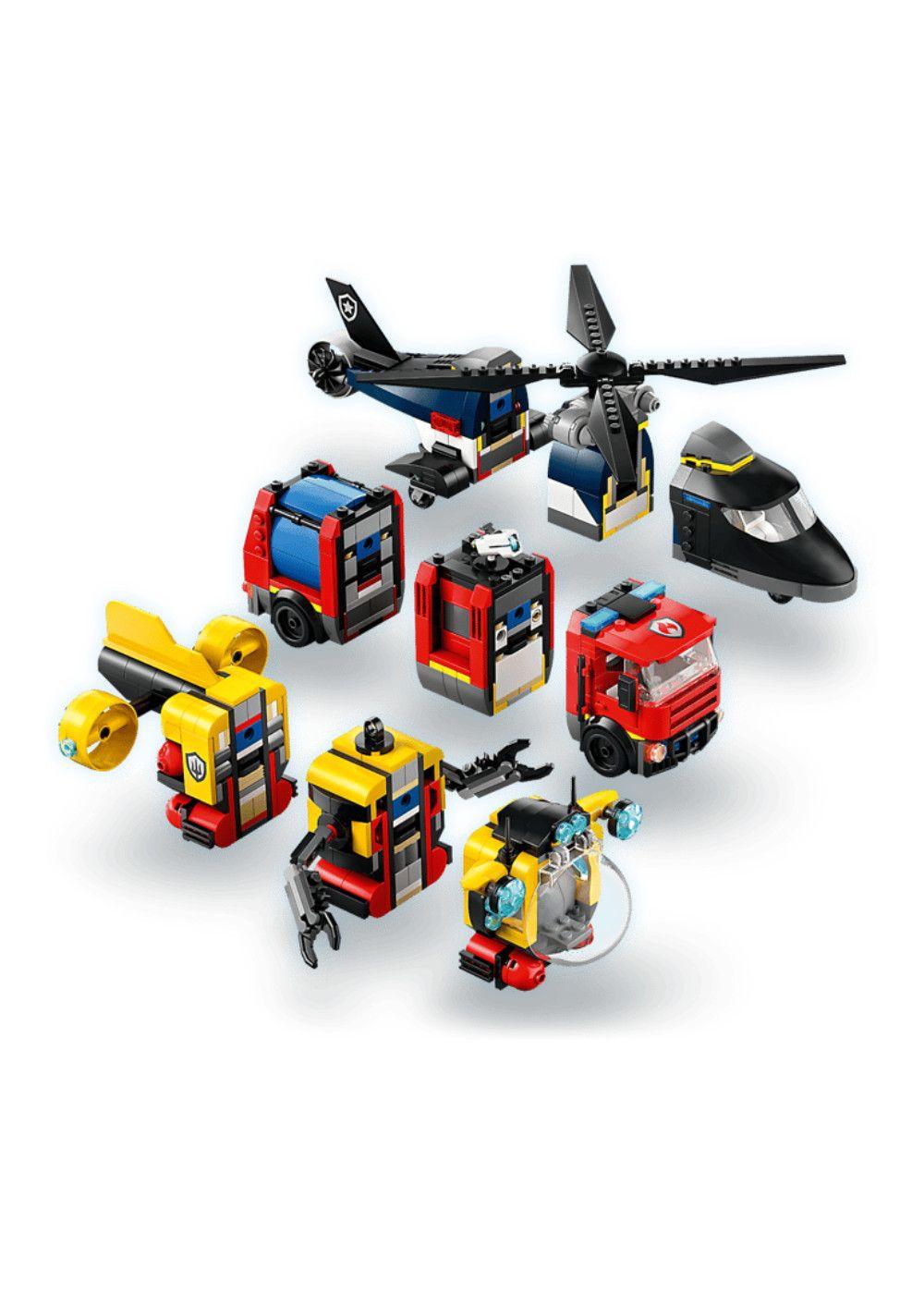 REMIX HELICOPTERO CAMION DE BOMBEROS Y SUBMARINO LEGO CITY-2