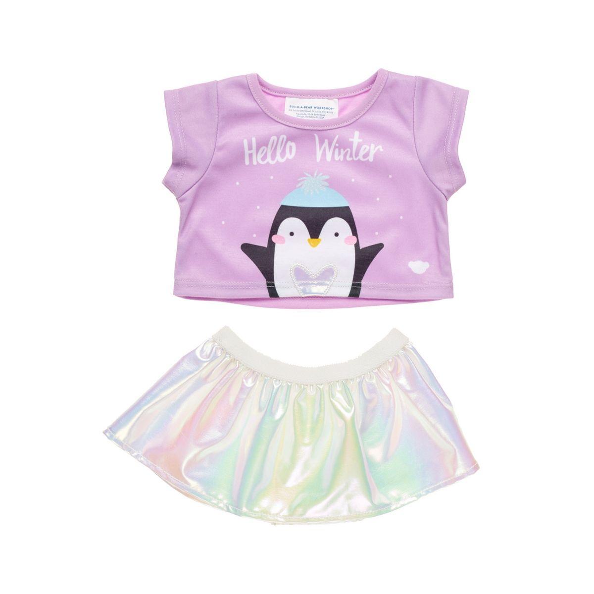 SET TOP + FALDA PINGUINO HK SANRIO BUILD-A-BEAR-1