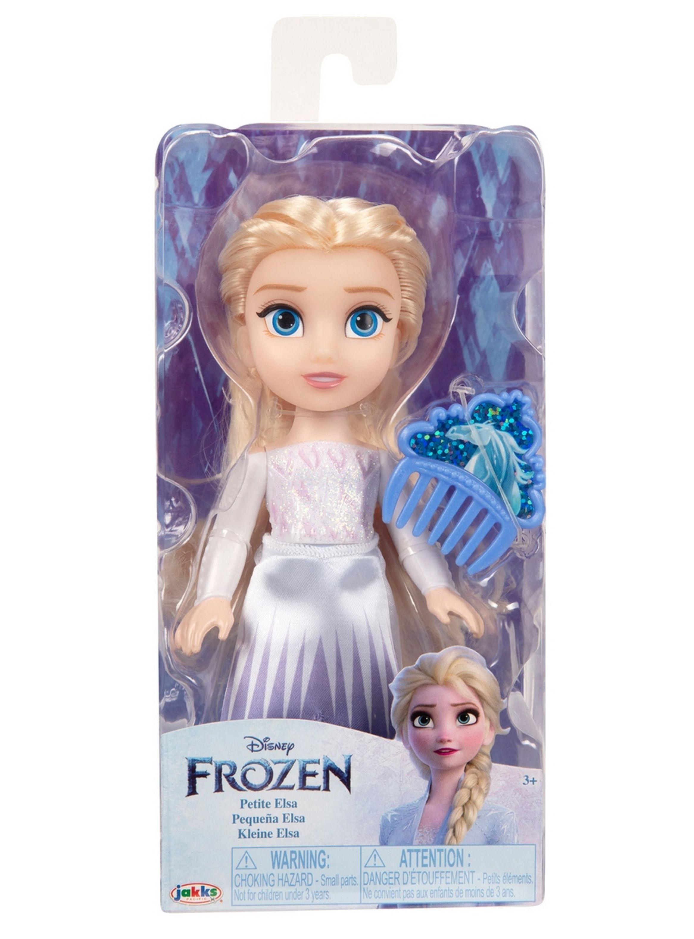 Muñeca con accesorios frozen de disney - elsa vestido blanco-2