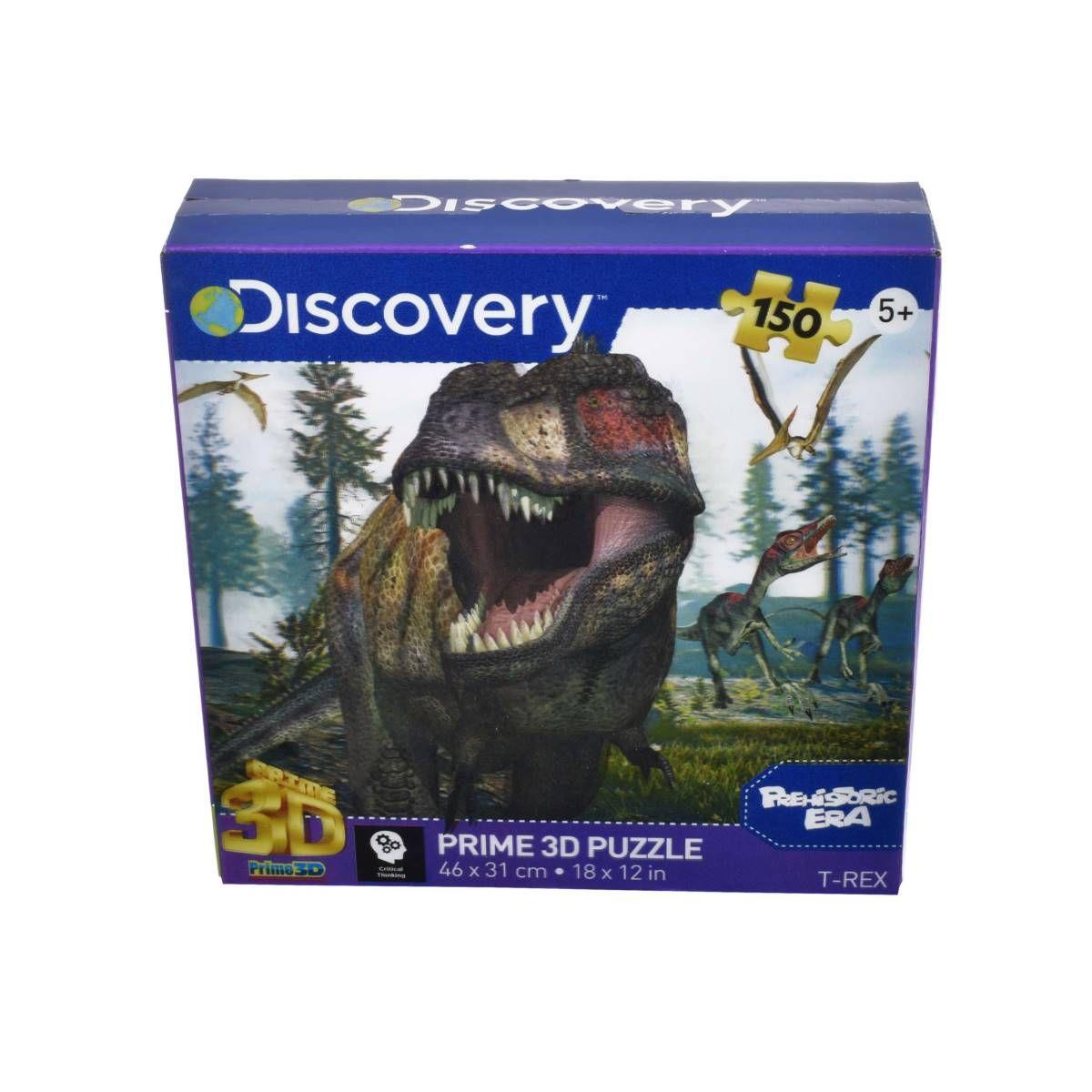 Puzzle 3d De 150 Piezas Dicovery - Animal Planet - T-rex-0