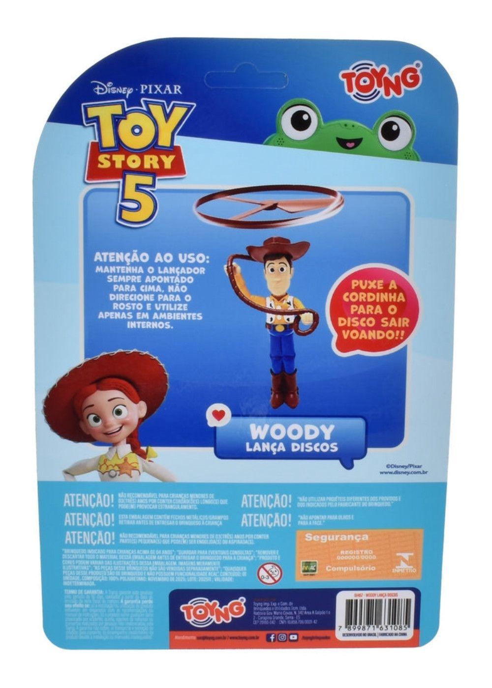 LANZADOR DISCOS VOLADORES WOODY TOY STORY-3