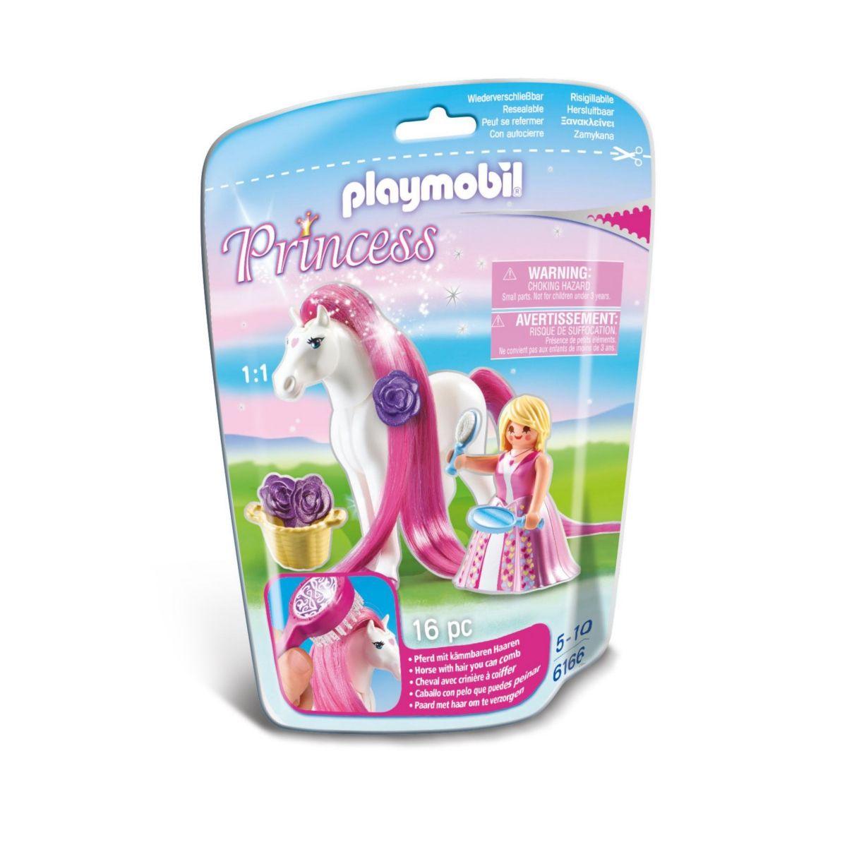 Playmobil Princesa Con Caballo - Blanco-0