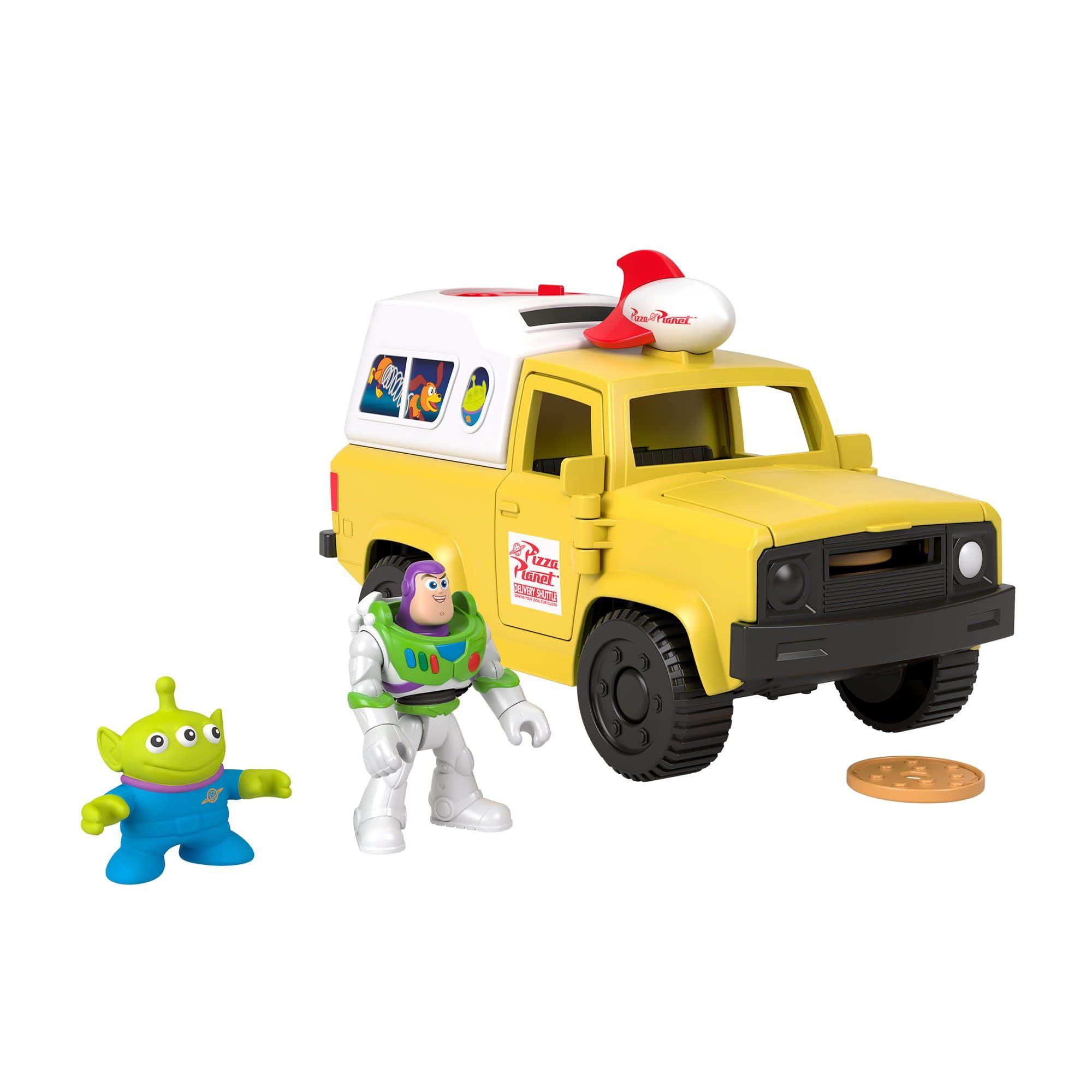 IMAGINEXT CAMIONETA PIZZA PLANET CON BUZZ Y ALIEN TOY STORY-6