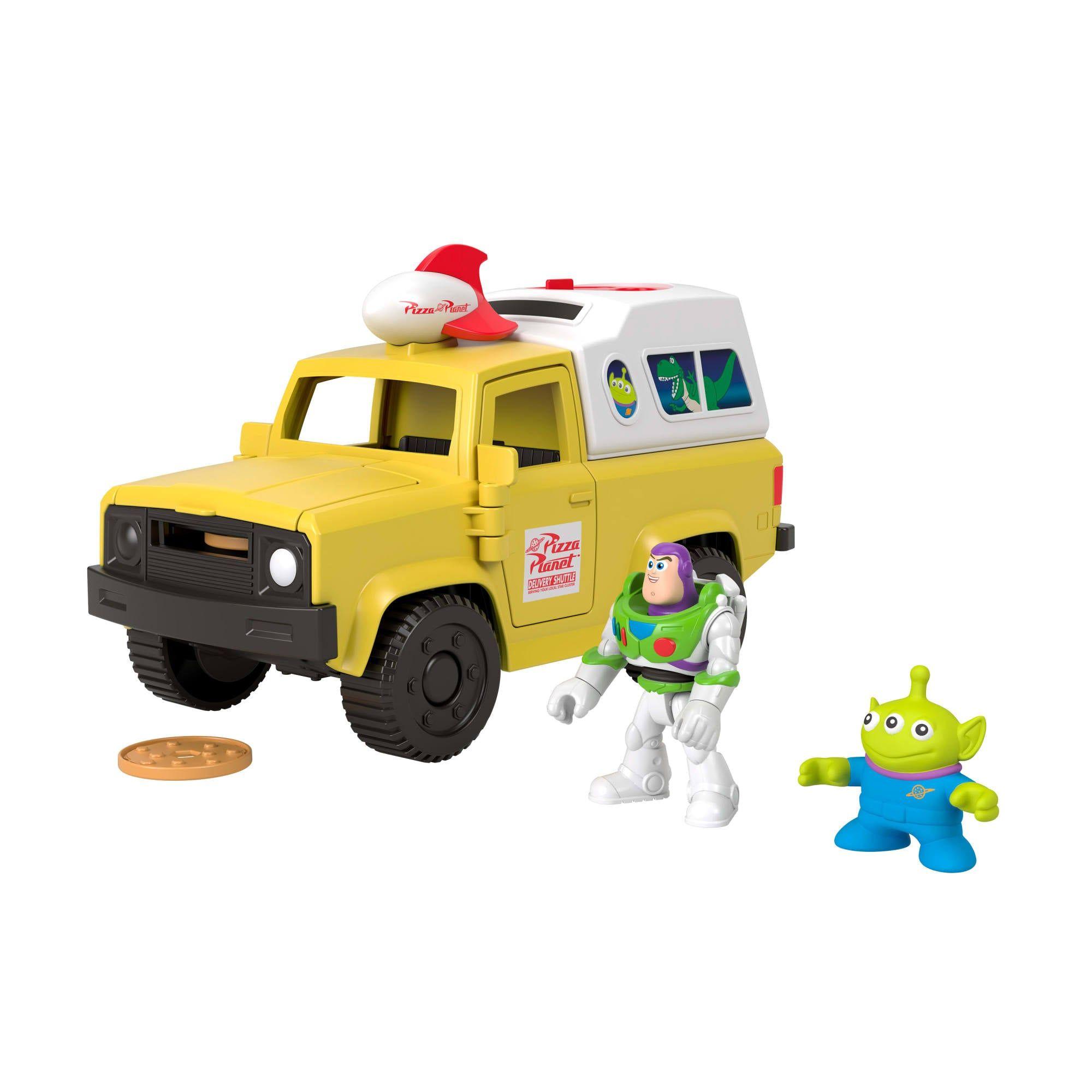 IMAGINEXT CAMIONETA PIZZA PLANET CON BUZZ Y ALIEN TOY STORY-7