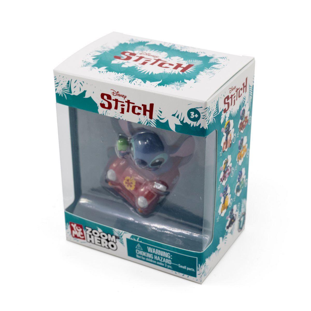 VEHICULO CON FIGURA STITCH PULLBACK - STITCH AUTOMOVIL ROJO-1