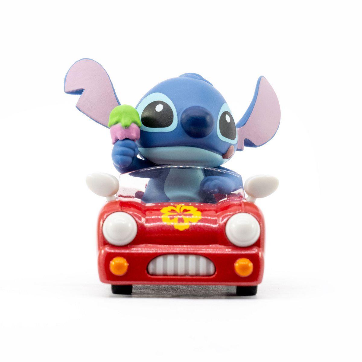 VEHICULO CON FIGURA STITCH PULLBACK - STITCH AUTOMOVIL ROJO-3