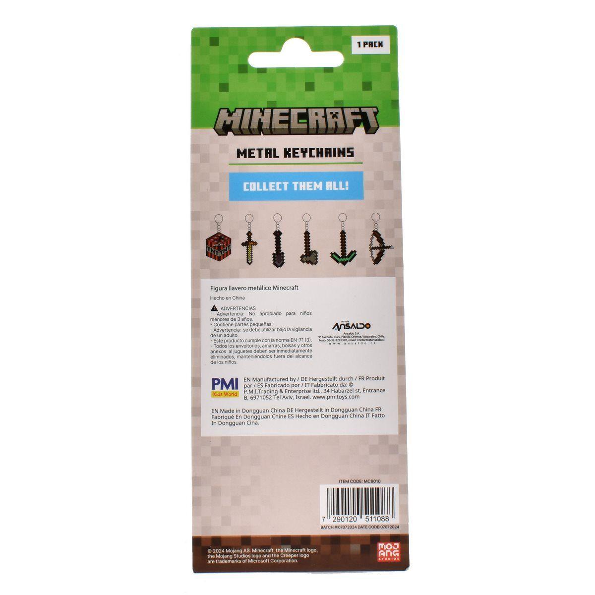 FIGURA LLAVERO METALICO MINECRAFT - PALA-2