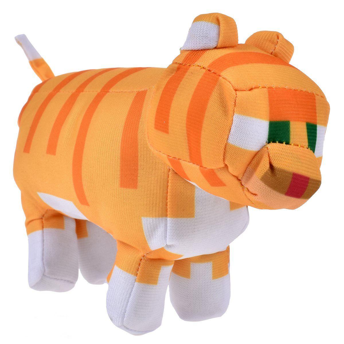 PELUCHE CON CLIP MINECRAFT - GATO ATIGRADO-5