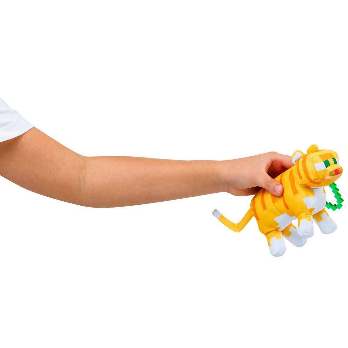 PELUCHE CON CLIP MINECRAFT - GATO ATIGRADO-6