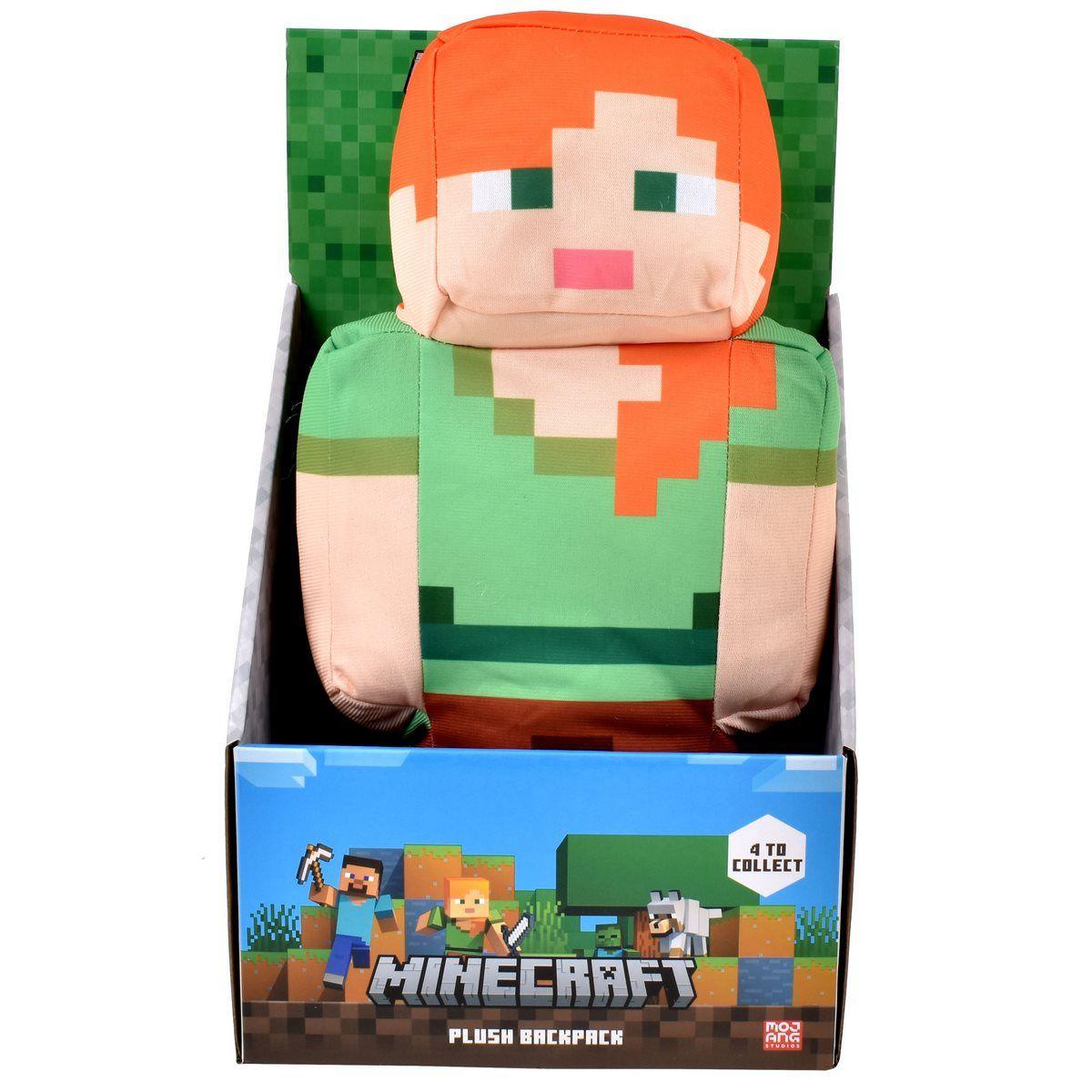 MOCHILA PELUCHE 30 CMS MINECRAFT - ALEX-2