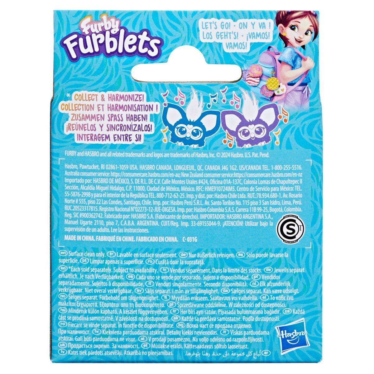 MINI PELUCHE FURBY FURBLETS - HOO - LAH-3