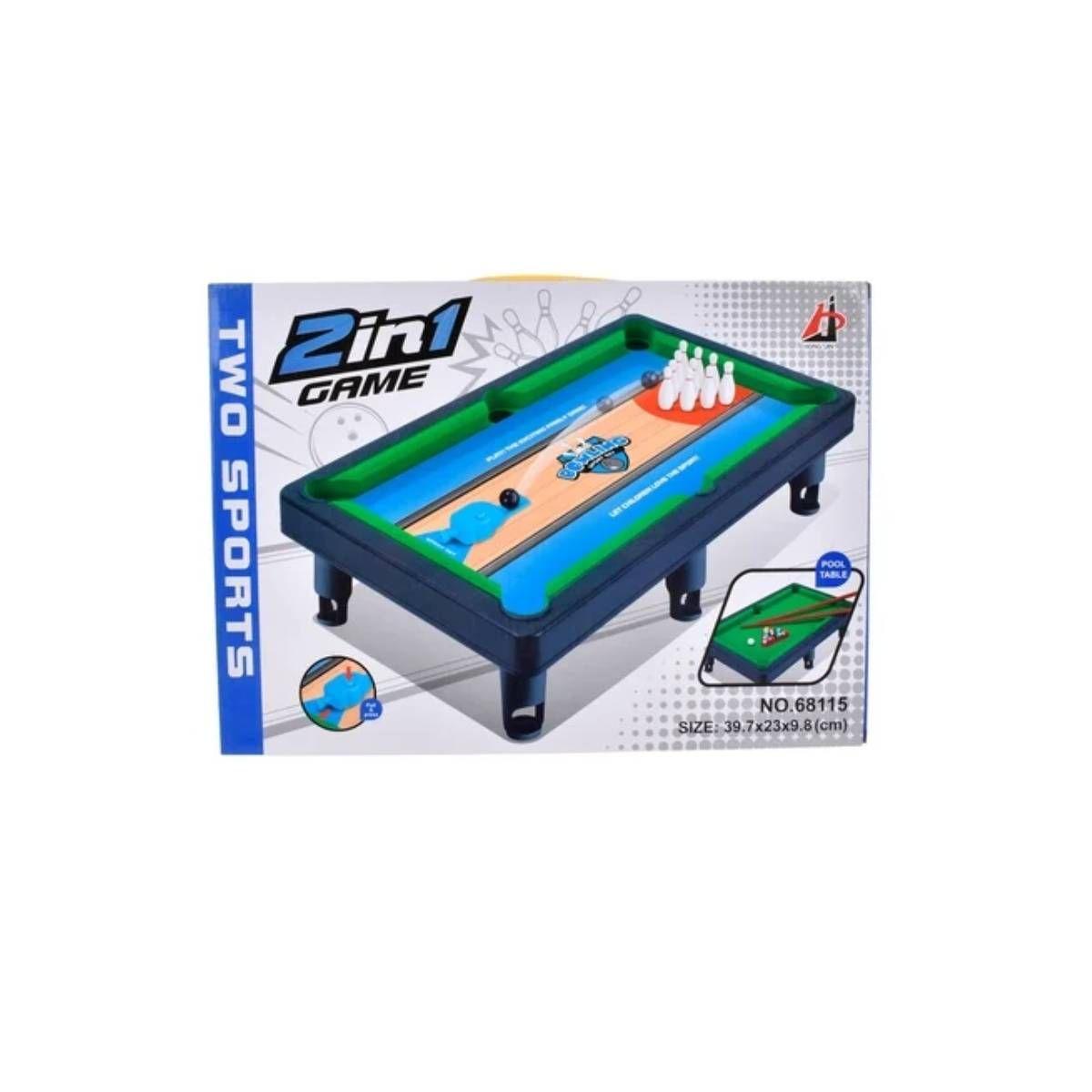 Mesa 2 En 1 Pool Y Bowling De 40 X 23 Cm-3