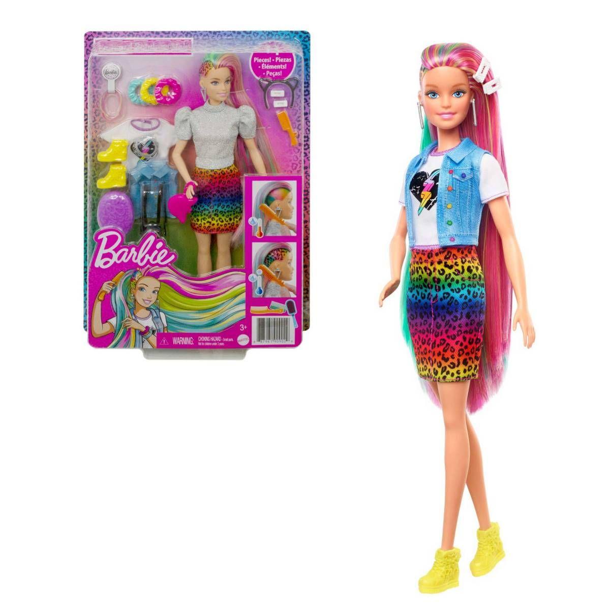 Barbie Peinados Animal Print Mattel-Rubia-0