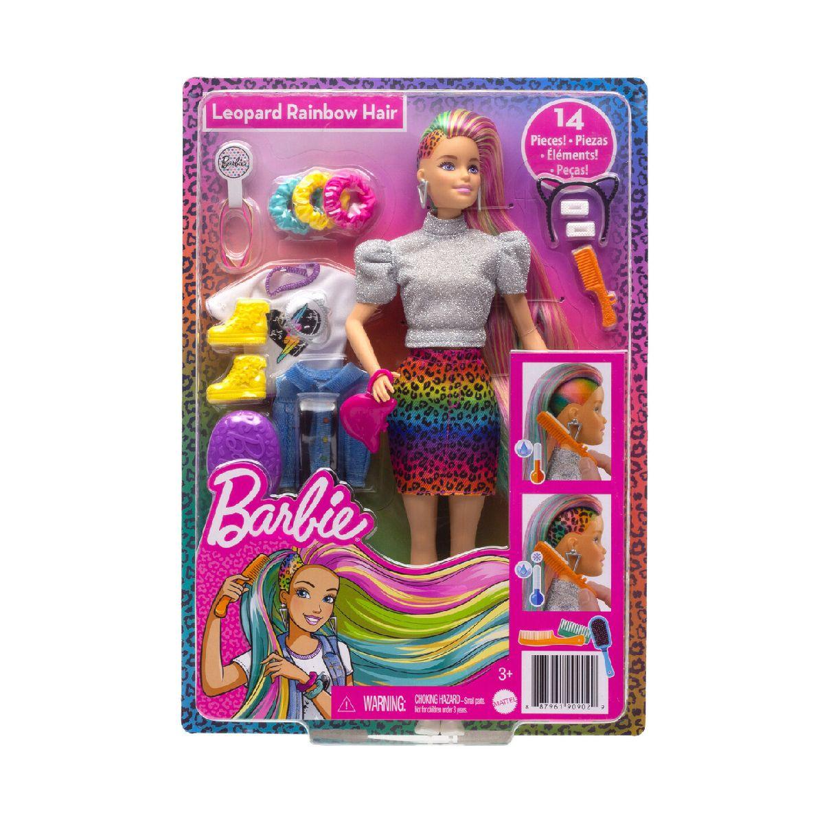 Barbie Peinados Animal Print Mattel-Rubia-6